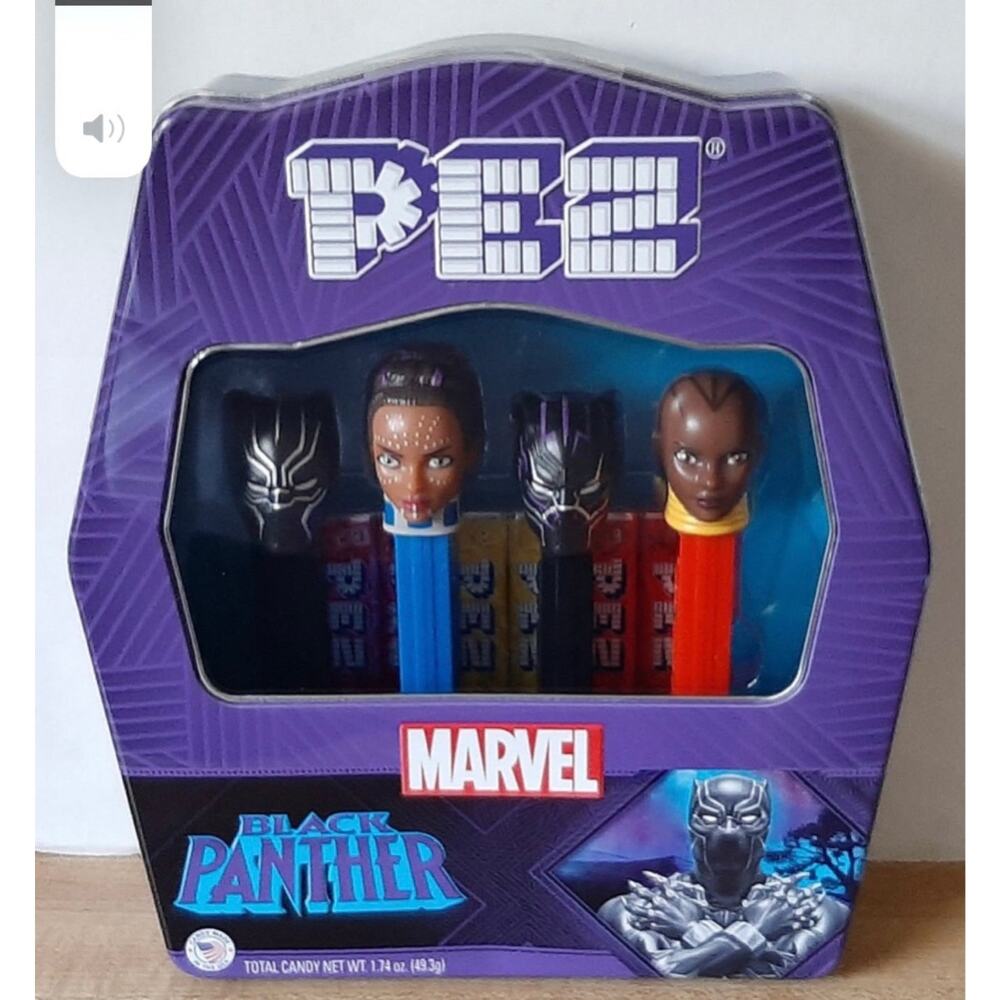 Marvel Pez Black Panther Gift Tin